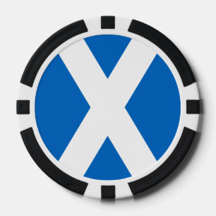 Scotland Bold Flag Graphic Pokerchips