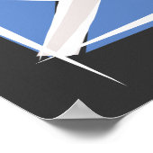 Scotland Brush Flag Poster (Ecke)