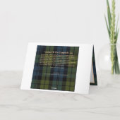 Scotland Campbell Clan Burg Faltenkarte Karte (Rückseite)