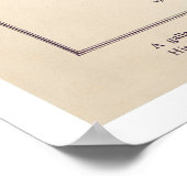 Scotland Caricature Map 1868 Poster (Ecke)