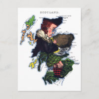 Scotland Caricature Map