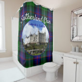 Scotland Castle Sutherland Scottish Clan Tartan Duschvorhang (Beispiel)