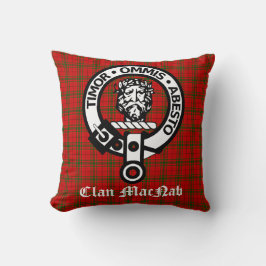 Scotland Clan MacNab Wappen Abzeichen und Tartan Kissen