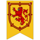 Scotland Coat of Arms Shield & Tartan Wimpelkette (Dritte Fahne)