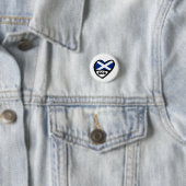 Scotland Country Code Flag Heart Button Abzeichen, (Beispiel)