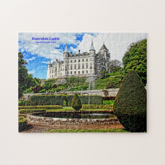 Scotland Dunrobin Castle Gardens Sutherland Clan Puzzle (Horizontal)