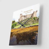 Scotland Dunvegan Castle – MacLeod Clan Quadratische Wanduhr (Winkel)