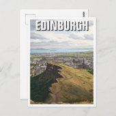 Scotland Edinburgh Arthurs Seat Travel Postkarte (Vorne/Hinten)