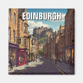 Scotland Edinburgh Castle Travel Magnet (Vorne)