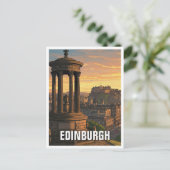 Scotland Edinburgh Dugald Stewart Monument Postkarte (Stehend Vorderseite)
