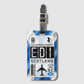 Scotland Edinburgh Gepäck Tag Gepäckanhänger (Vorderseite Vertikal)