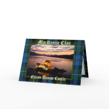Scotland Eilean Donan Castle - MacKenzie Clan Card