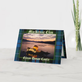 Scotland Eilean Donan Castle - MacKenzie Clan Card Karte