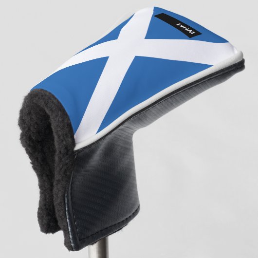 Scotland Flag - Custom Golf Putter Head Cover Headcover (3/4 Vorderseite)