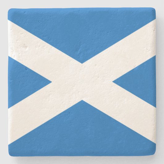 Scotland Flag Design Steinuntersetzer (Vorderseite)