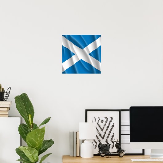 SCOTLAND FLAG FLYING POSTER (Heimbüro)