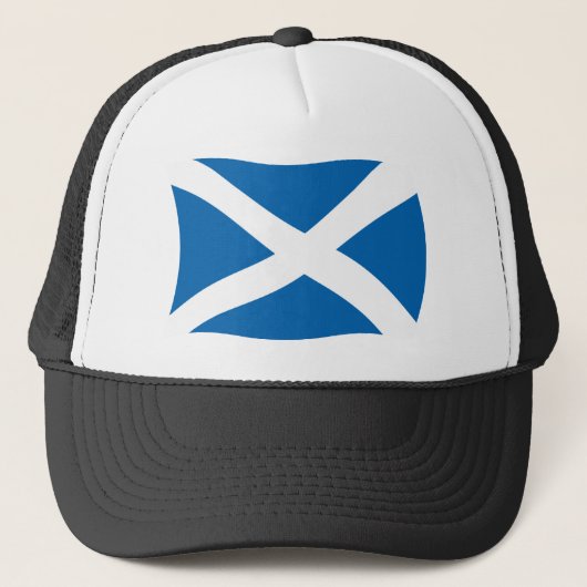 Scotland Flag Hat Truckerkappe (Vorderseite)