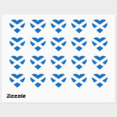 Scotland Flag Heftsticker Herz-Aufkleber (Blatt)