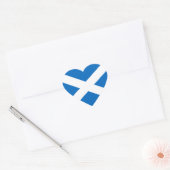 Scotland Flag Heftsticker Herz-Aufkleber (Umschlag)