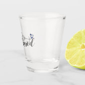 Scotland Flag in Heart (Schottischer Salreifen) Schnapsglas (Rechts)