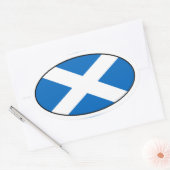 Scotland Flag Oval Sticker (Umschlag)