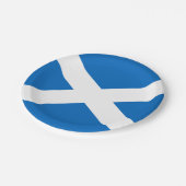 Scotland flag Paper Plate Pappteller (Schrägansicht)