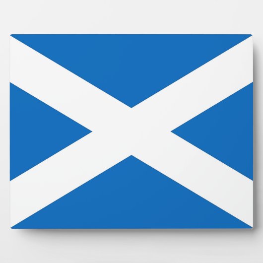 Scotland Flag Plaque Fotoplatte (Vorderseite)