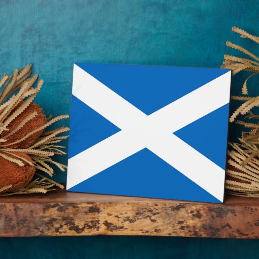 Scotland Flag Plaque Fotoplatte (Seite)