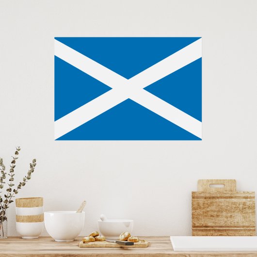 Scotland Flag Poster (Küche)