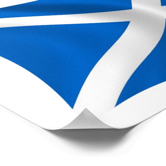 Scotland Flag Poster Print (Ecke)
