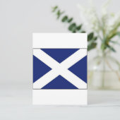 SCOTLAND FLAG POSTKARTE (Stehend Vorderseite)