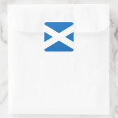 Scotland Flag Salreifen Quadratischer Aufkleber (Tasche)