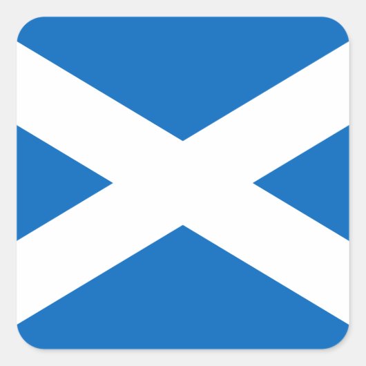 Scotland Flag Salreifen Quadratischer Aufkleber (Vorderseite)