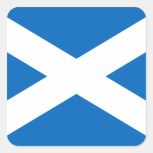 Scotland Flag Salreifen Quadratischer Aufkleber