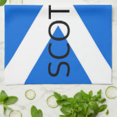 Scotland Flag Scotland ktt Geschirrtuch (Gefaltet)