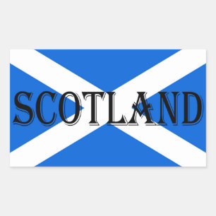 Scotland Flag Scotland STKNT Rechteckiger Aufkleber