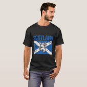 Scotland Flag Scottish Saltire St Andrew'S Cross H T-Shirt (Vorne ganz)