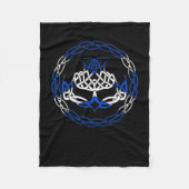 Scotland Flag Scottish Thistle Fleecedecke (Vorderseite)