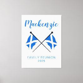 Scotland Flags Family Wiedersehen Leinwanddruck