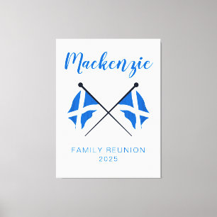 Scotland Flags Family Wiedersehen Leinwanddruck