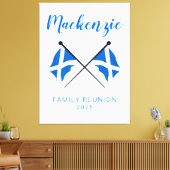 Scotland Flags Family Wiedersehen Leinwanddruck (Insitu (Wohnzimmer))