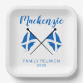 Scotland Flags Family Wiedersehen Pappteller (Vorderseite)