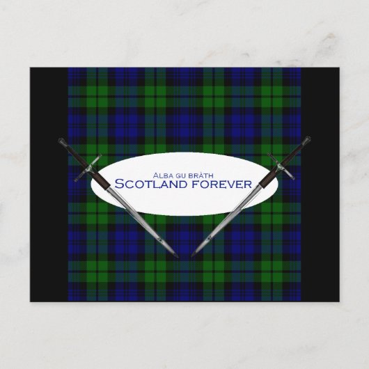 Scotland Forever Alba gu bràth Postkarte (Vorderseite)