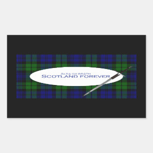 Scotland Forever Alba gu bràth Rechteckiger Aufkleber