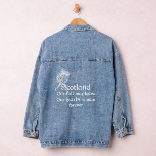 Scotland Forever Thistle Design Jeansjacke (Hangar)