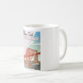 Scotland Fourth Bridge Travel Poster. Kaffeetasse (VorderseiteRechts)