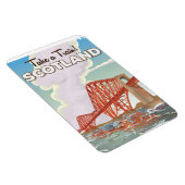 Scotland Fourth Bridge Travel Poster. Magnet (Rechte Seite)
