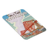 Scotland Fourth Bridge Travel Poster. Magnet (Rechte Seite)
