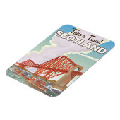 Scotland Fourth Bridge Travel Poster. Magnet (Linke Seite)