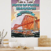 Scotland Fourth Bridge Travel Poster. Poster (Küche)